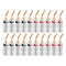 20pcs/10pairs Nakamichi BANANA PLUGS 24K Gold-plated 4MM Banana Connector with Screw Lock For Audio Jack Speaker Plugs Black&amp;Red