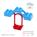 Big Building Blocks Pipeline Playground Spin Parts Slide Ladder Gear Swing Compatible Bricks Baby Assemble Interactive Toys Gift