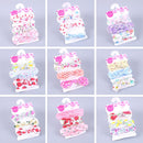 3Pcs/set Baby Headband Floral Solid Color Dot Printed Pink Bows Newborn Baby Girl Headband Hair Accessories Girls Turban