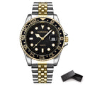 Free Dropping Role Watch Men Quartz Mens Watches Top Luxury Brand Watch Man Gold Stainless Steel Relogio Masculino Waterproof