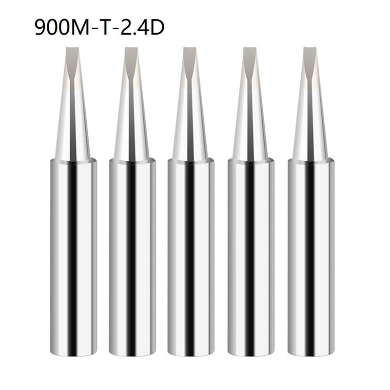 5Pcs 900M-T Copper Soldering Iron Tips IS/I/B/K/SK/2.4D/3.2D/1C/2C/3C/4C Lead-Free Welding Tips Head