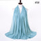 Muslim Bubble Chiffon Hijab Scarf Women Solid Color Soft Long Shawls and Wraps Georgette Head Scarves Ladies Hijabs