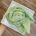 Wome&#39;s Scarves Malaysian Muslim Hijabs Wraps Pearl Chiffon Plain Solid Color Arab Modest Headscarf Rectangle Long Shawl 175x70cm