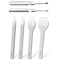 Leather Hole Punches 1+2+4+6 Prong DIY Diamond Lacing Stitching Chisel Set U/V Shaped Groover Leather Edge Beveler Skiving Tools