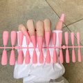 24Tips/Set Matte Super Long Coffin False Nail Artificial Fingernails Fake Nails Nail Beauty Finger Manicure Free Shipping Items