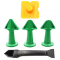 5Pc Caulking Nozzle Applicator Finishing Tool Spatula Plastic Glue Shovel Tile Brick Joints Floor Silicone Remover Hand Tool Set