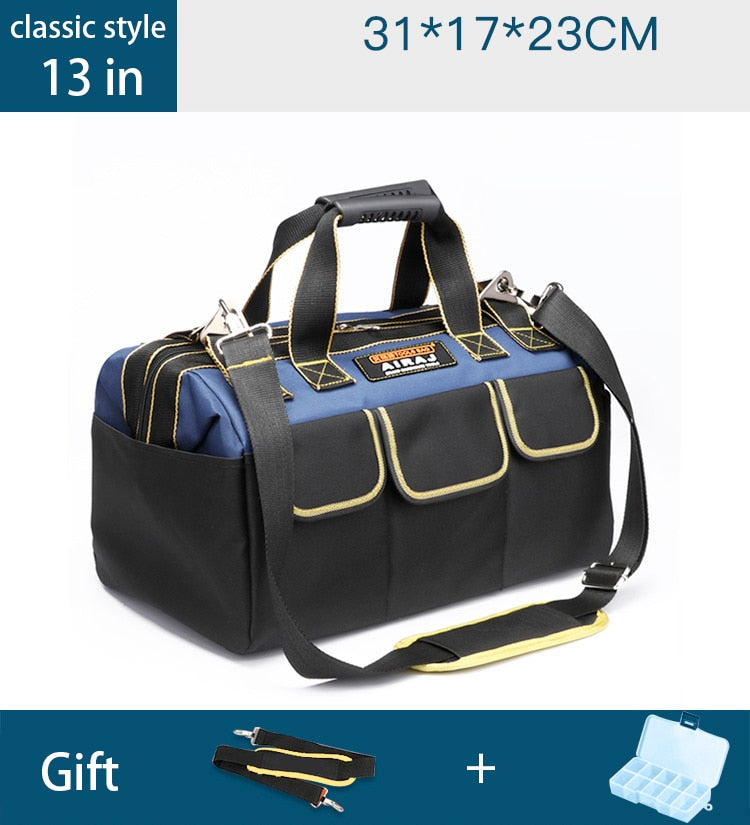 AIRAJ 2022 Upgrade Tool Bag 13/15/17/19/23 in Electrician Bag 1680D Oxford Waterproof Wear-Resistant Strong Tool Storage Toolkit