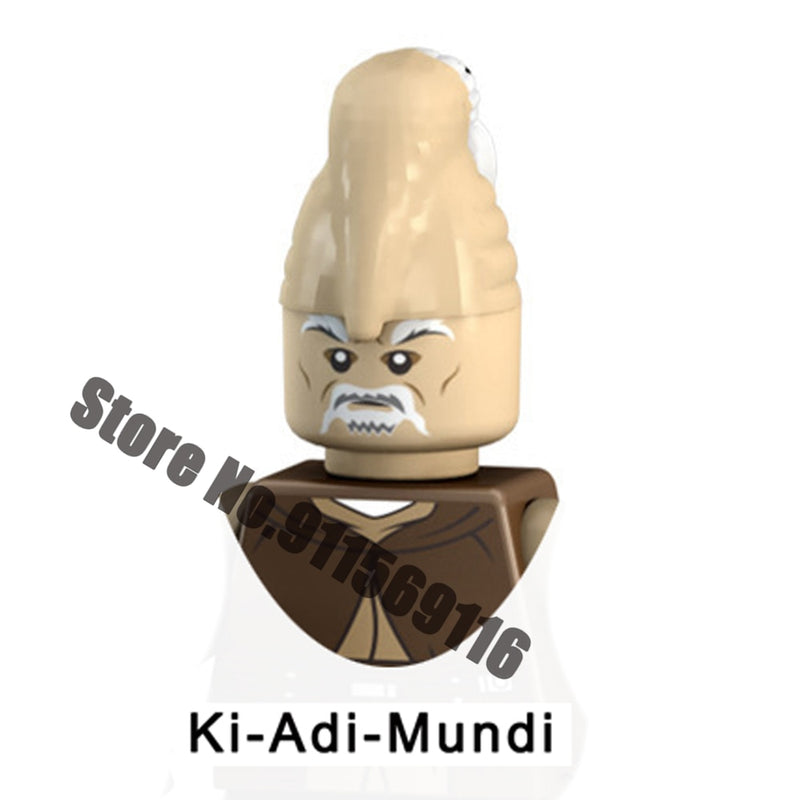 Disney Luke Skywalker Ahsoka Tano Building Block Yoda Obi-Wan Kenobi Sith Kylo Ren Count Dooku Starkiller Brick Figure Toy