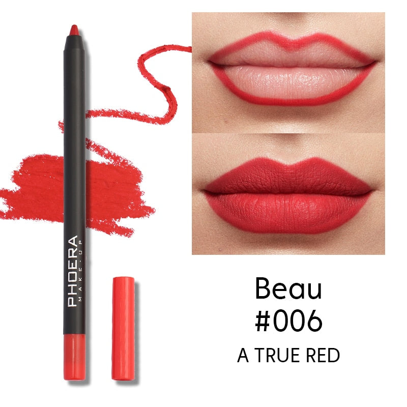 1PC Matte Lipsticks Pen Natural Waterproof Lip Liner Pencil Contour Makeup Sexy Brown Lip Stick Long Lasting Cosmetic Tools