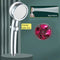 Rainfall Turbo Fan Shower Head 360 Rotating High Pressure Water Saving Handheld Shower Turbocharged Spray Nozzle Bath Accessory