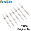 Original TS100 Mini Digital Soldering Iron Tip Replacement Bit Head B2 BC2 C4 D24 K I Ku ILS C1