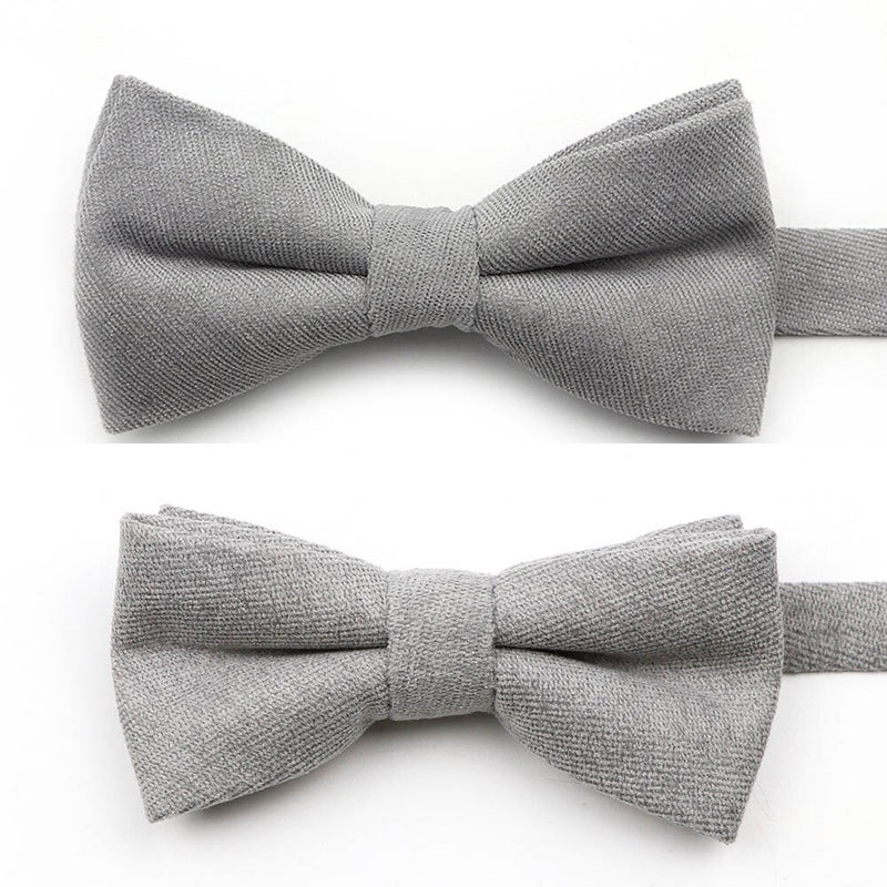 NEW Macarons Solid Color Men Bow Tie Super Soft Suede Classic Shirts Bowtie Bowknot Adult Child Butterfly Cravats For Wedding