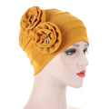 2021 New Elastic Fashion Turban Hat Solid Color Women Warm Winter Headscarf Bonnet Inner Hijabs Cap Muslim Hijab femme Wrap Head