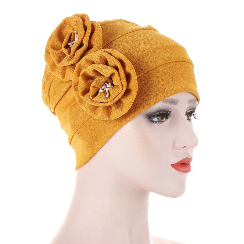 2021 New Elastic Fashion Turban Hat Solid Color Women Warm Winter Headscarf Bonnet Inner Hijabs Cap Muslim Hijab femme Wrap Head