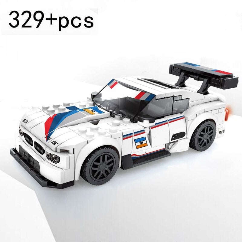Racing Car City Speed Champions Sports Model Building Blocks DIY Bricks Kids Toy Classic Rally Super Racers Vehicle f1 technique