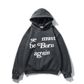 Graffiti Letter Foam Plus Velvet Sweatshirts Men and Women Harajuku Oversized Fleece Hoodie Hip Hop Stranger Things Hooded Hoody