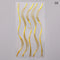 1PC Silver Gold Lines Stripe 3D Nail Sticker Geometric Waved Star Heart Self Adhesive Slider Papers Nail Art Transfer Stickers