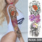 sexy fake tattoo for woman waterproof temporary tattoos large leg thigh body tattoo stickers peony lotus flowers fish dragon