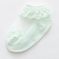 Cute Lace Flower Mesh Summer Newborn Baby Socks Cotton Baby Girl Socks See Through Anti Slip Socks Calcetines Skarpetki Sokke