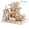 Robotime Rokr Marble Run Set 5 Kinds 3D Wooden Puzzle DIY Model Building Block Kits Assembly Toy Gift for Teens Adult Night City