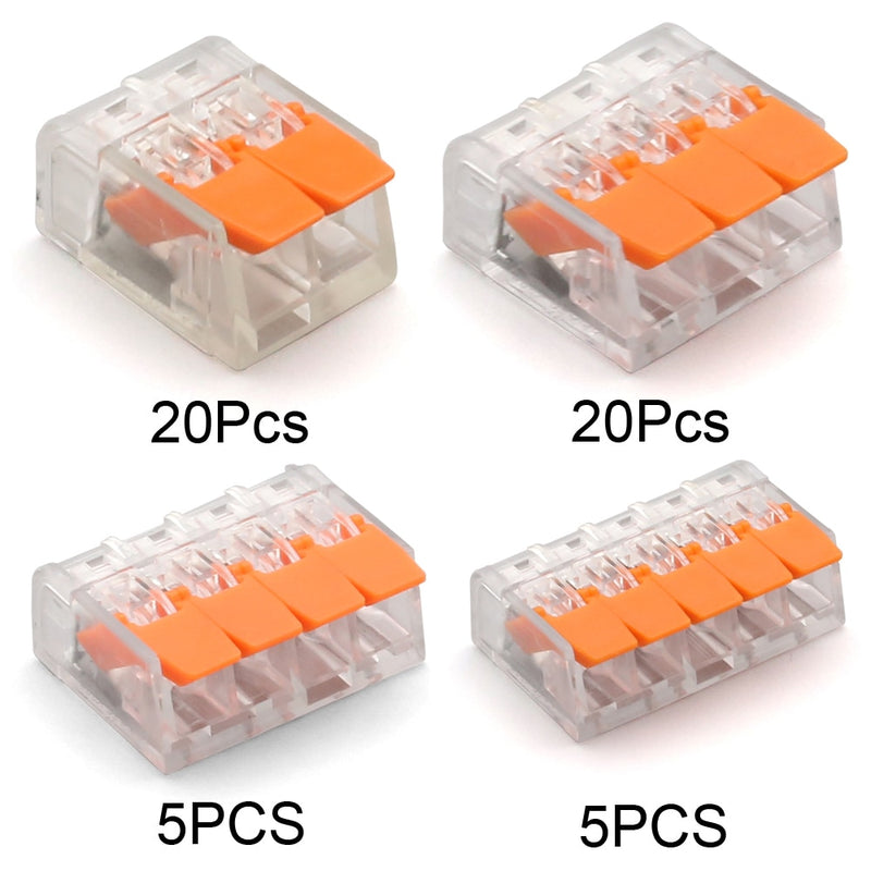 0.4-6.0mm 30/50/100 Pieces &amp; SET Mini Fast Universal Wire Connector Easy Quick Wiring Car &amp; Solar Energy Terminals