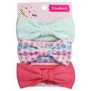 3Pcs/set Baby Headband Floral Solid Color Dot Printed Pink Bows Newborn Baby Girl Headband Hair Accessories Girls Turban
