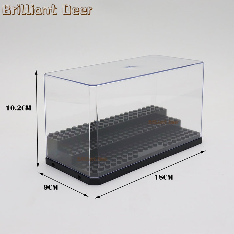 3 Steps Dustproof Acrylic Figures City Car Model Collection Display Box Building Block Storage Plexiglass Showcase Kid Toys