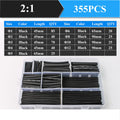 2：1 Thermoresistant Tube Heat Shrink Wrapping Kit Assorted Wire Cable Sulation Sleeving 3:1  Heat Shrink Tubing