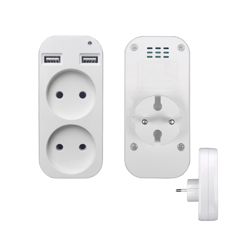 Wall USB plug adapter double Socket Outlet for phone charge Free shipping Double USB Port 5V 2A Usb electrique outlet usb  Z1-10