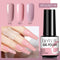 LILYCUTE 3 PCS Gel Nail Polish Set Nude Pink Glitter Sequins Matte Effect Gel Long Lasting Base Top Coat Nail Art Design Hybrid