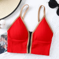 Women&#39;s Bra New Front Zipper Bras Sports Tops Gym Women Fitness Comfortable And Breathable Without Restraint   Crop Top