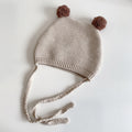 Winter Spring  Crochet Baby Hat Soft Pompom Infant Toddler Cap Beanie Solid Color Kids Knitted Warm Bonnet Hat