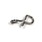 Wifreo 50PCS/bag Fly Fishing Snap Quick Change for Flies Hook Lures Stainless Steel Lock Black Fishing Snaps Lures Clip Link