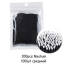 100PCS/Bag Eyelash Brushes Disposable Cotton Swab Micro Individual Eyelashes Microbrush Lash Removing Lash Extension Accessories