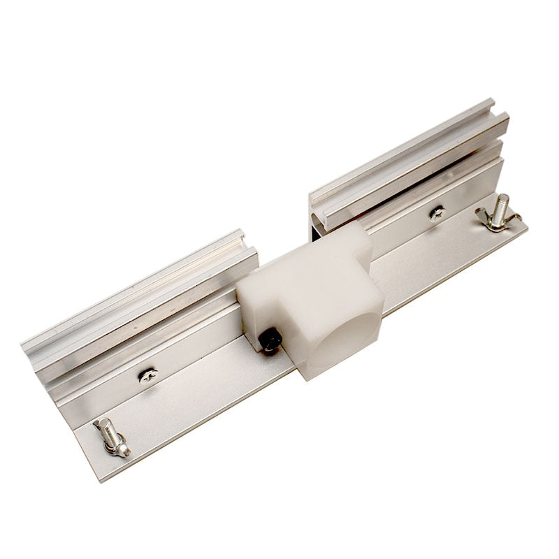 Aluminum Router Table Insert Plate W/Miter Gauge For Woodworking Benches Table Saw Multifunctional Trimmer Engraving Machine