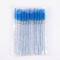 50/5Pcs Eyelash Extension Disposable Makeup Eyebrow Brush Mascara Stick Applicator Eyelashes Crystal Eyelash Brush Tool