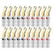20pcs/10pairs Nakamichi BANANA PLUGS 24K Gold-plated 4MM Banana Connector with Screw Lock For Audio Jack Speaker Plugs Black&amp;Red