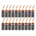 20pcs/10pairs Nakamichi BANANA PLUGS 24K Gold-plated 4MM Banana Connector with Screw Lock For Audio Jack Speaker Plugs Black&amp;Red