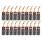 20pcs/10pairs Nakamichi BANANA PLUGS 24K Gold-plated 4MM Banana Connector with Screw Lock For Audio Jack Speaker Plugs Black&amp;Red