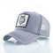 Fashion Animals Embroidery Baseball Caps Men Women Snapback Hip Hop Hat Summer Breathable Mesh Sun Gorras Unisex Streetwear Bone