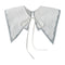 Royal Style Cotton Fake Collar Shawl Wrap Hollow Out Floral Lace Ruffled Trim Necklace Pointed Triangle Lapel Blouse