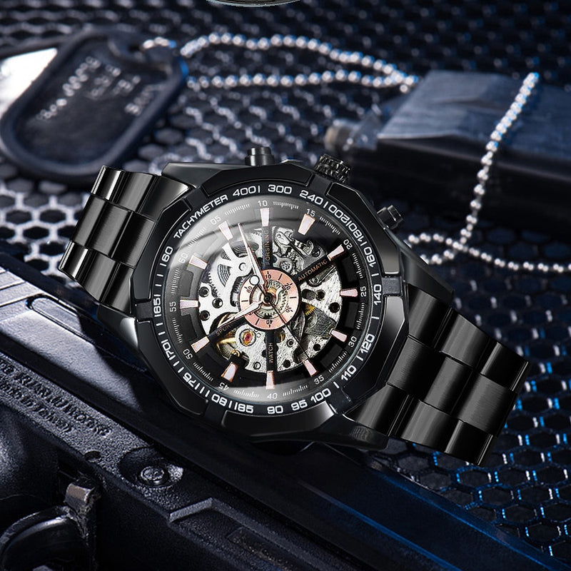 Winner Watch Men Skeleton Automatic Mechanical Watch Gold Skeleton Vintage Man Watch Mens Watches Top Brand Luxury часы мужские