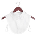 Women Cotton Lace Fake Collar Blouse Vintage Detachable Collar Women&#39;s shirt False Tie Men Lapel False Blouse Top Women Collars