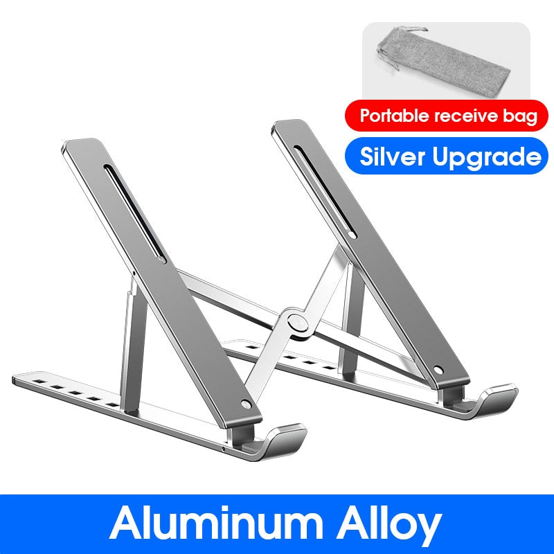 MC N3 Portable Laptop Stand Aluminium Foldable Stand Compatible with 10 to 15.6 Inches Laptops For Macbook Lenovo DELL