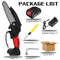 6 Inch 3000W 88VF Mini Electric Chain Saw With 0/1/2PC Battery One-handed Woodworking Cutter Tool For Makita Battery 18V EU Plug