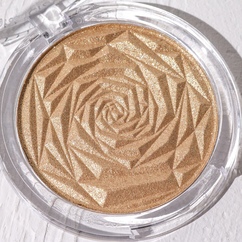 Hudamoji 6 Colors Highlighter Powder Glitter Palette Makeup Glow Face Contour Shimmer Illuminator Ginger Highlight Cosmetics