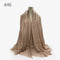 180X95CM Women Classic Muslim Crinkle Hijab Scarf Soft Cotton Head Scarves Turban Shawls Wraps Islamic Headband Femme Musulman