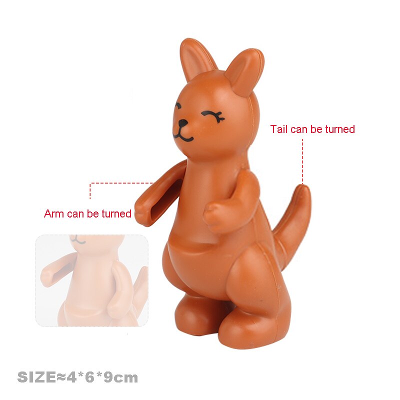 Multiple Styles Big Size Building Blocks Animals Accessories Figures Farm Zoo DIY Bricks Education Assemble Toys For Children