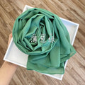 Wome&#39;s Scarves Malaysian Muslim Hijabs Wraps Pearl Chiffon Plain Solid Color Arab Modest Headscarf Rectangle Long Shawl 175x70cm