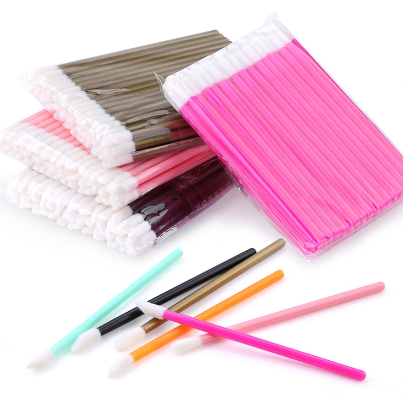 50pcs Disposable Eyelashes brush Individual Lash Removing Cleaning  Mascara Applicator Makeup Brushes For Eyelash Extension Tool
